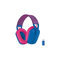 Shop the Logitech Lightspeed G435 Wireless Headset in Pink & Purple – Ultimate Comfort & Sound Quality!